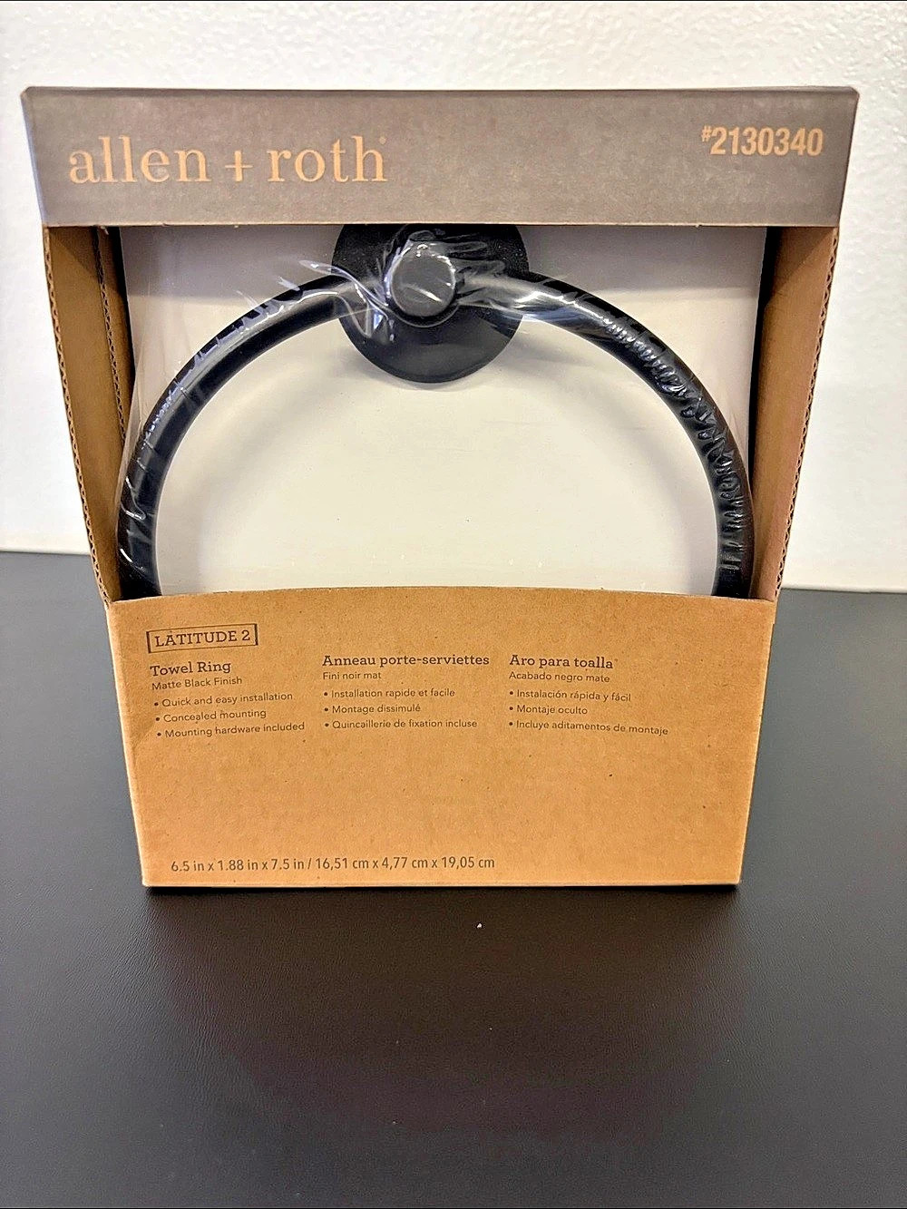 allen + roth Latitude 2 Towel Ring Towel Ring NWT